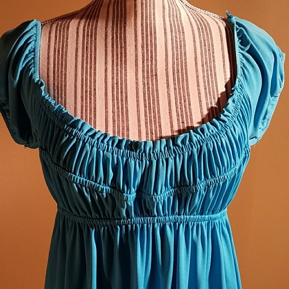 Stylish Turquoise dress - Picture 2 of 2